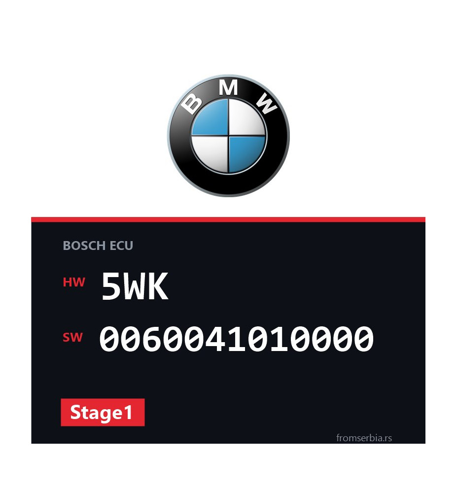 BMW E36 5WK 0060041010000 Stage1 tuning file