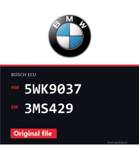 BMW E36 5WK9037 3MS429 original ECU file