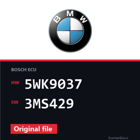 BMW E36 5WK9037 3MS429 original ECU file