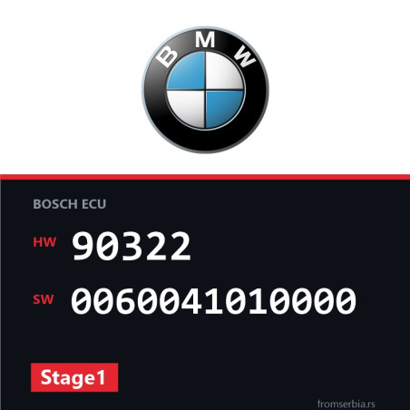 BMW E36 90322 0060041010000 Stage1 tuning file