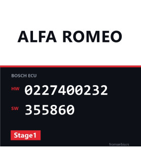 Alfa Romeo GTV 0227400232 355860 Stage1 tuning file