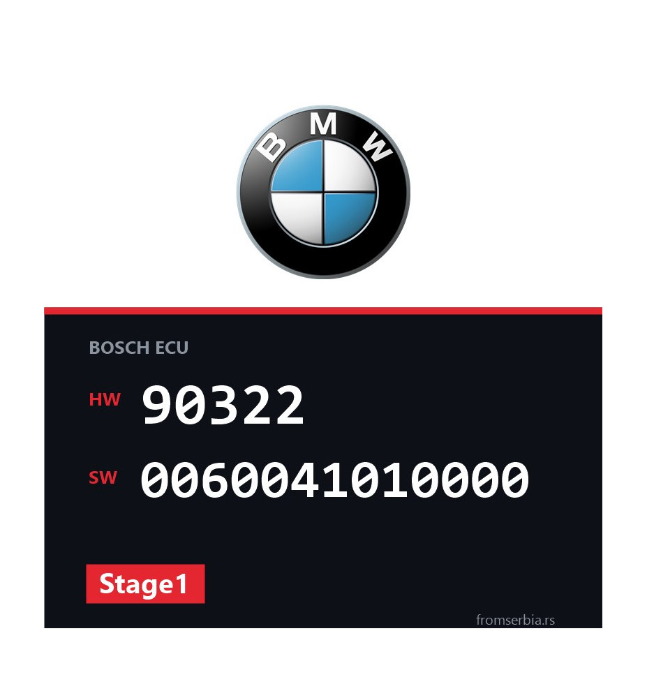 BMW E36 90322 0060041010000 Stage1 tuning file