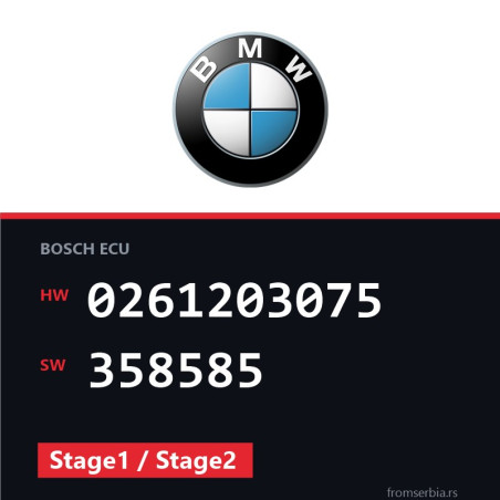 BMW E36 0261203075 358585 Stage1 / Stage2 tuning file