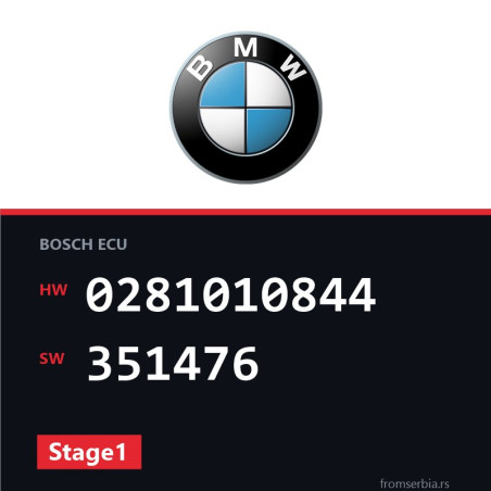 BMW E38 0281010844 351476 Stage1 tuning file