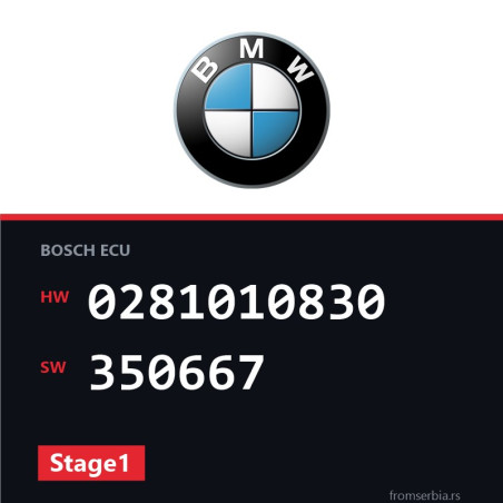 BMW E39 0281010830 350667 Stage1 tuning file