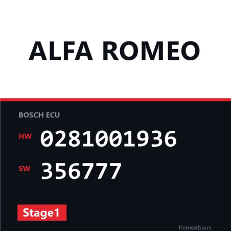Alfa Romeo 146 0281001936 356777 Stage1 tuning file