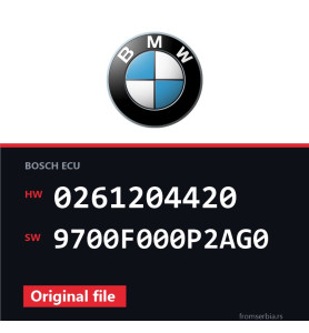 BMW E46 0261204420 9700F000P2AG0 original ECU file
