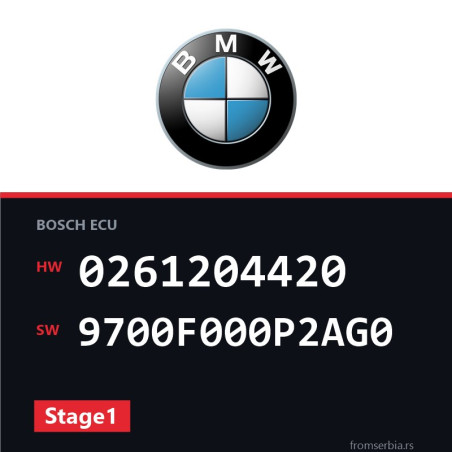 BMW E46 0261204420 9700F000P2AG0 Stage1 tuning file