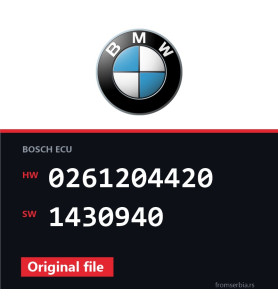 BMW E46 0261204420 1430940 original ECU file