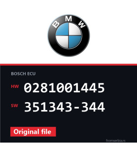 BMW E46 0281001445 351343-344 original ECU file