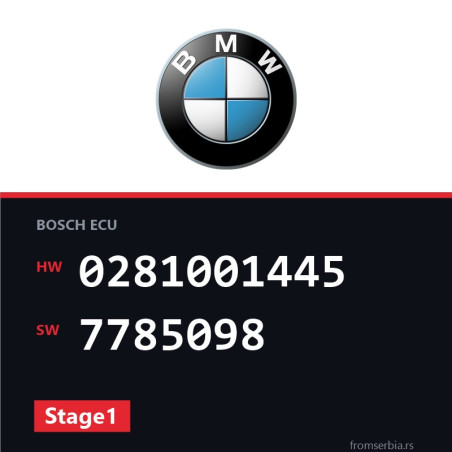 BMW E46 0281001445 7785098 Stage1 tuning file