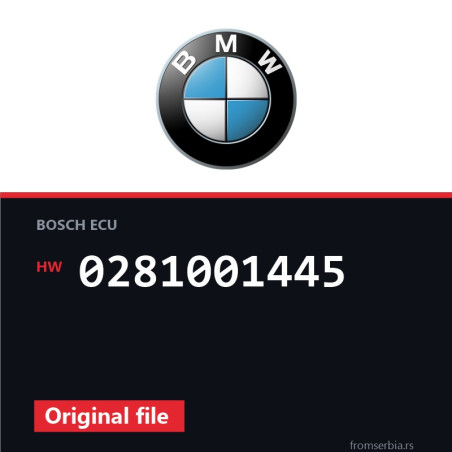 BMW E46 0281001445 original ECU file
