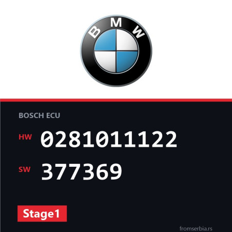 BMW E46 0281011122 377369 Stage1 tuning file
