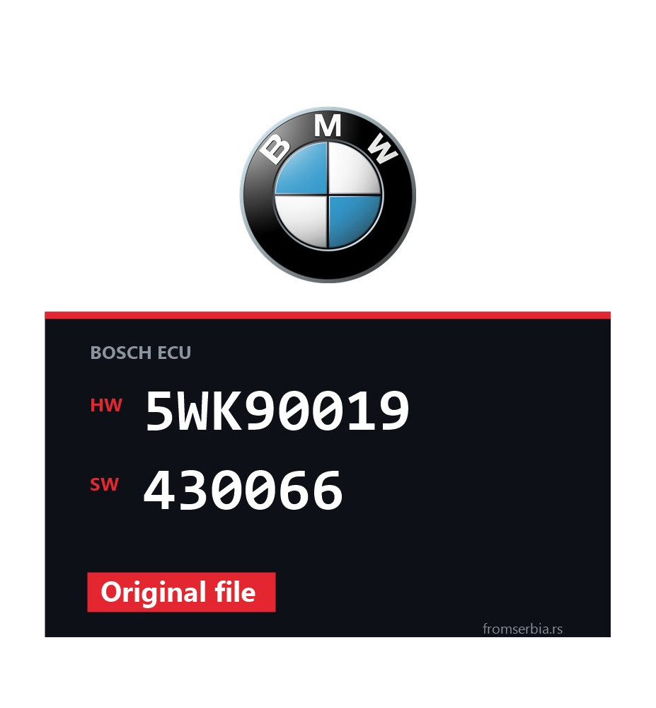 BMW E46 5WK90019 430066 original ECU file
