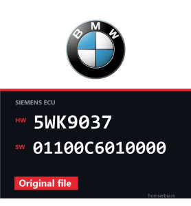 BMW E46 5WK9037 01100C6010000 original ECU file