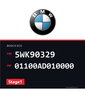 BMW E46 5WK90329 01100AD010000 Stage1 tuning file