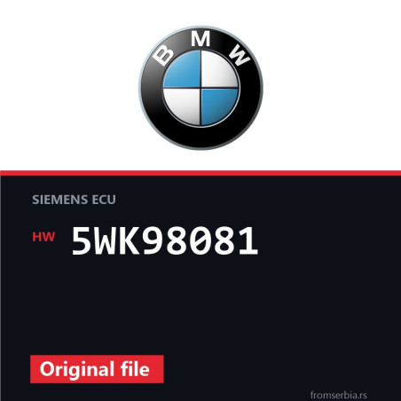 BMW E60-E61 5WK98081 original ECU file