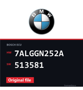 BMW E70 7ALGGN252A 513581 original ECU file