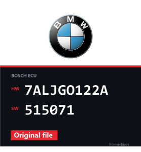 BMW E70 7ALJGO122A 515071 original ECU file