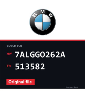 BMW E71 7ALGGO262A 513582 original ECU file