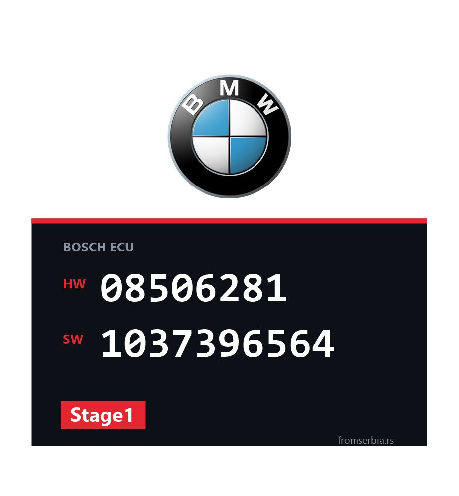 BMW E81-E87 08506281 1037396564 Stage1 tuning file