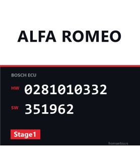 Alfa Romeo 147 0281010332 351962 Stage1 tuning file
