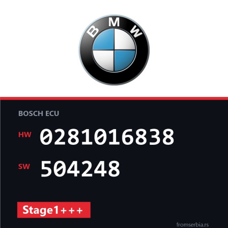 BMW E90-E91 0281016838 504248 Stage1+++ tuning file