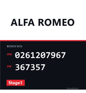 Alfa Romeo 147 0261207967 367357 Stage1 tuning file