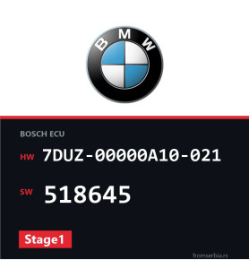 BMW F20 7DUZ-00000A10-021 518645 Stage1 tuning file