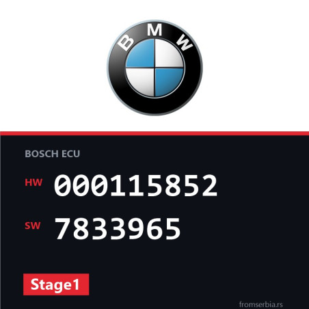 BMW Serie 000115852 7833965 Stage1 tuning file