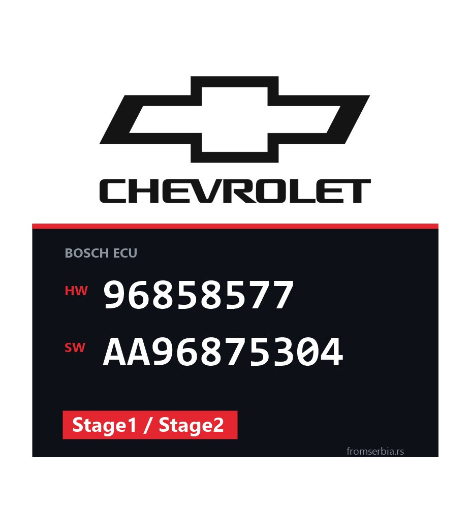 Chevrolet Captiva 96858577 AA96875304 Stage1 / Stage2 tuning file