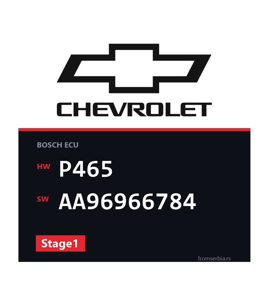 Chevrolet Captiva P465 AA96966784 Stage1 tuning file