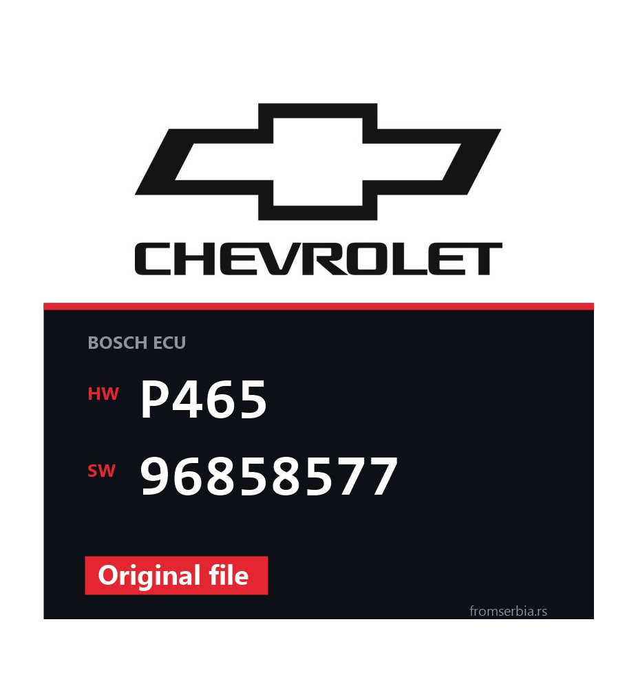 Chevrolet Captiva P465 96858577 original ECU file