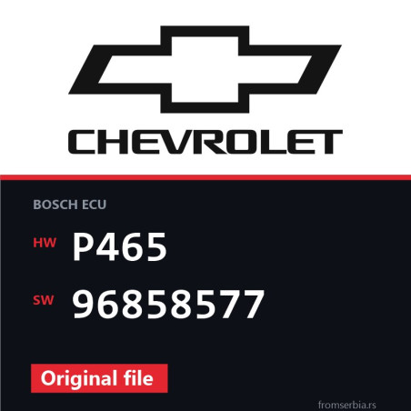 Chevrolet Captiva P465 96858577 original ECU file