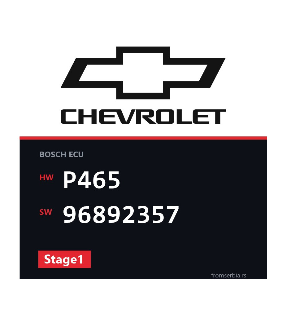 Chevrolet Captiva P465 96892357 Stage1 tuning file