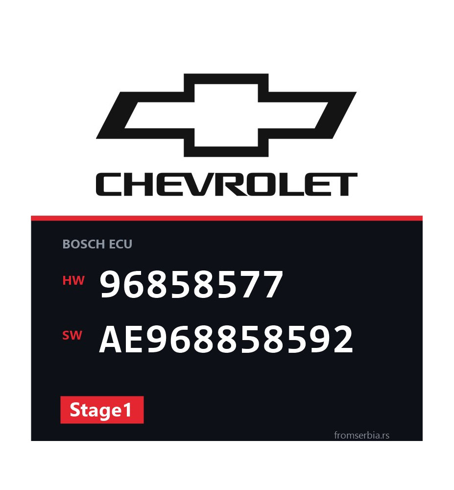 Chevrolet Captiva 96858577 AE968858592 Stage1 tuning file