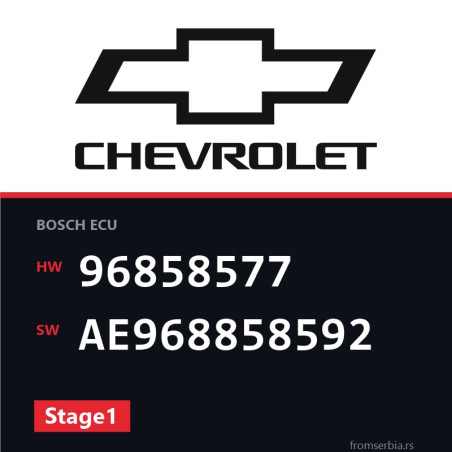 Chevrolet Captiva 96858577 AE968858592 Stage1 tuning file