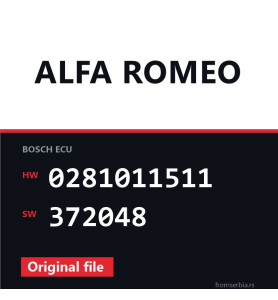 Alfa Romeo GT 0281011511 372048 original ECU file
