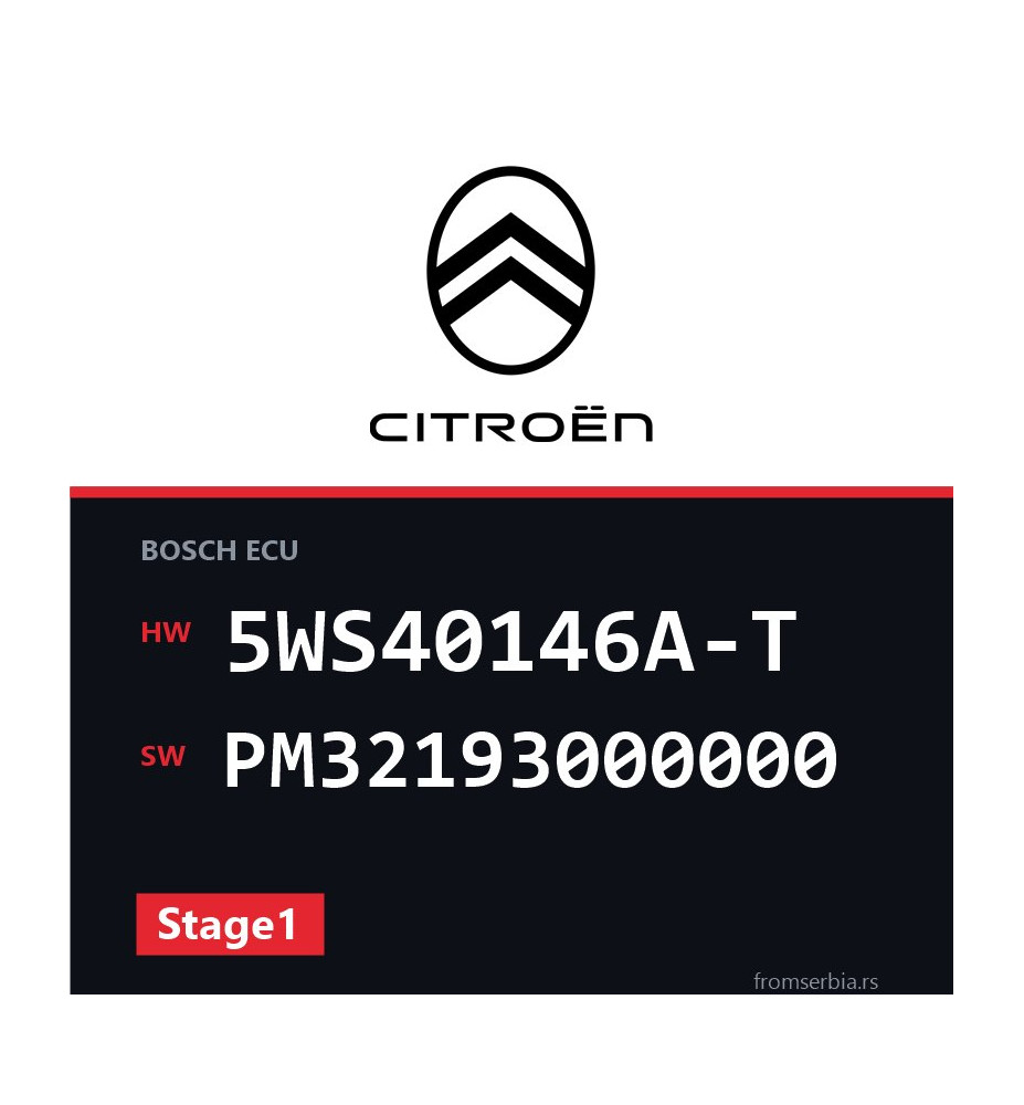 Citroen Berlingo 5WS40146A-T PM32193000000 Stage1 tuning file