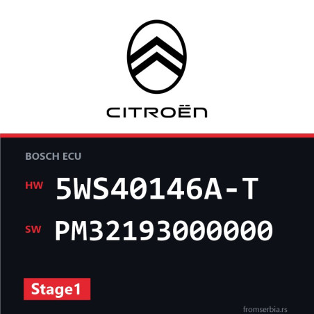 Citroen Berlingo 5WS40146A-T PM32193000000 Stage1 tuning file