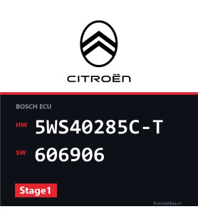Citroen C3 5WS40285C-T 606906 Stage1 tuning file
