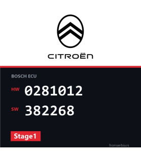 Citroen C4 0281012 382268 Stage1 tuning file