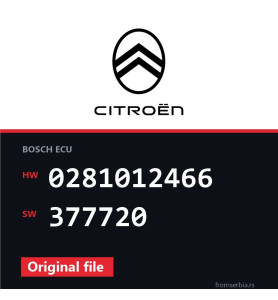 Citroen Xsara 0281012466 377720 original ECU file