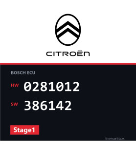 Citroen C2 0281012 386142 Stage1 tuning file