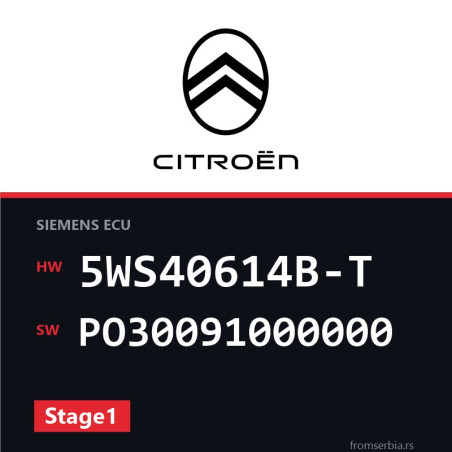Citroen Jumpy 5WS40614B-T PO30091000000 Stage1 tuning file