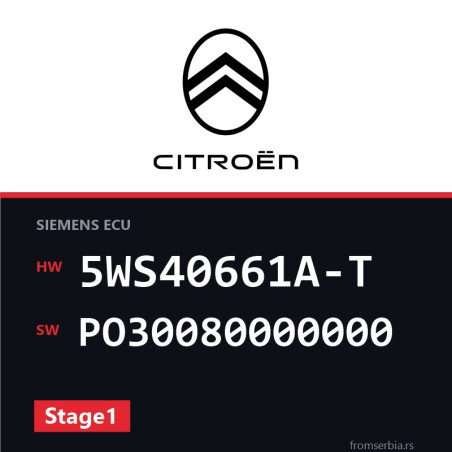 Citroen Jumpy 5WS40661A-T PO30080000000 Stage1 tuning file