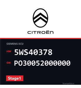 Citroen Jumpy 5WS40378 PO30052000000 Stage1 tuning file