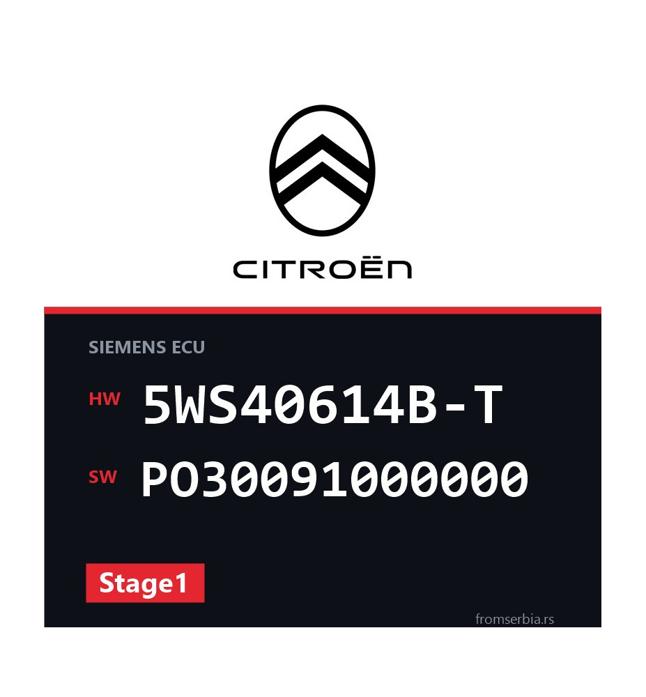 Citroen Jumpy 5WS40614B-T PO30091000000 Stage1 tuning file