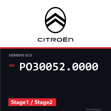 Citroen C4 PO30052.0000 Stage1 / Stage2 tuning file