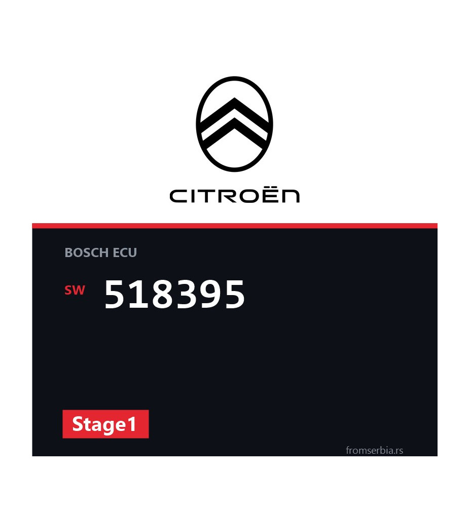 Citroen DS3 518395 Stage1 tuning file